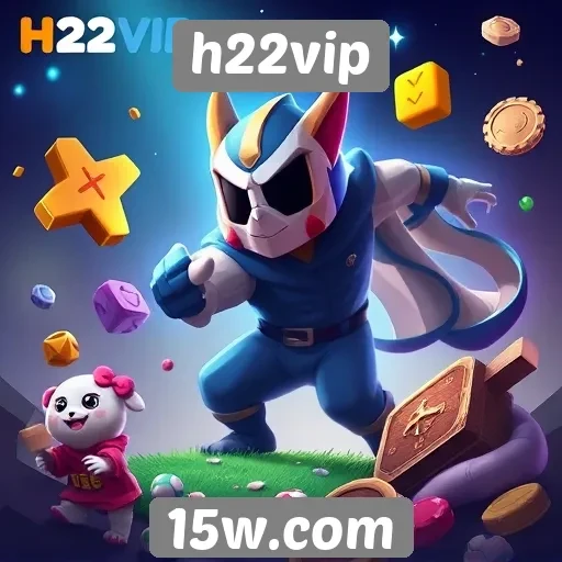 Variedade de jogos disponíveis no h22vip